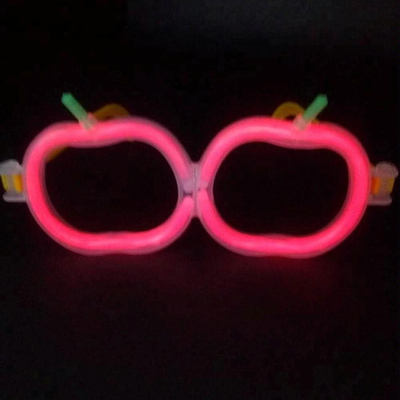 Novedad Light Up Apple Shape Glow Stick con líquido fluorescente PE no tóxico