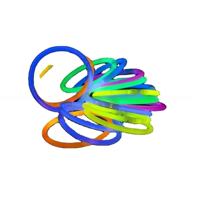 Pulseras fluorescentes líquidas PE no tóxicas de 8 pulgadas para decoración navideña