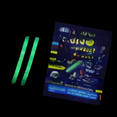 1.5 pulgadas Glow Noche de pesca bastón esencial para las cosas de medias de Navidad