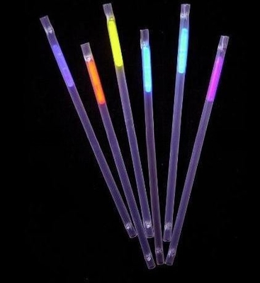 Bar Favoritos de plástico Paja para beber Tiempo de brillo 6-8 horas Rojo/amarillo/azul/verde/rosa/naranja